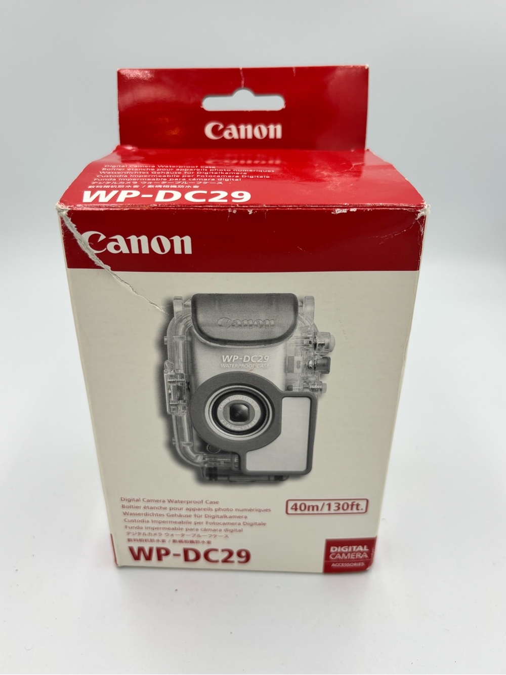 Canon WP-DC29 Waterproof Underwater Camera Case Housing Boxed 40m/130ft